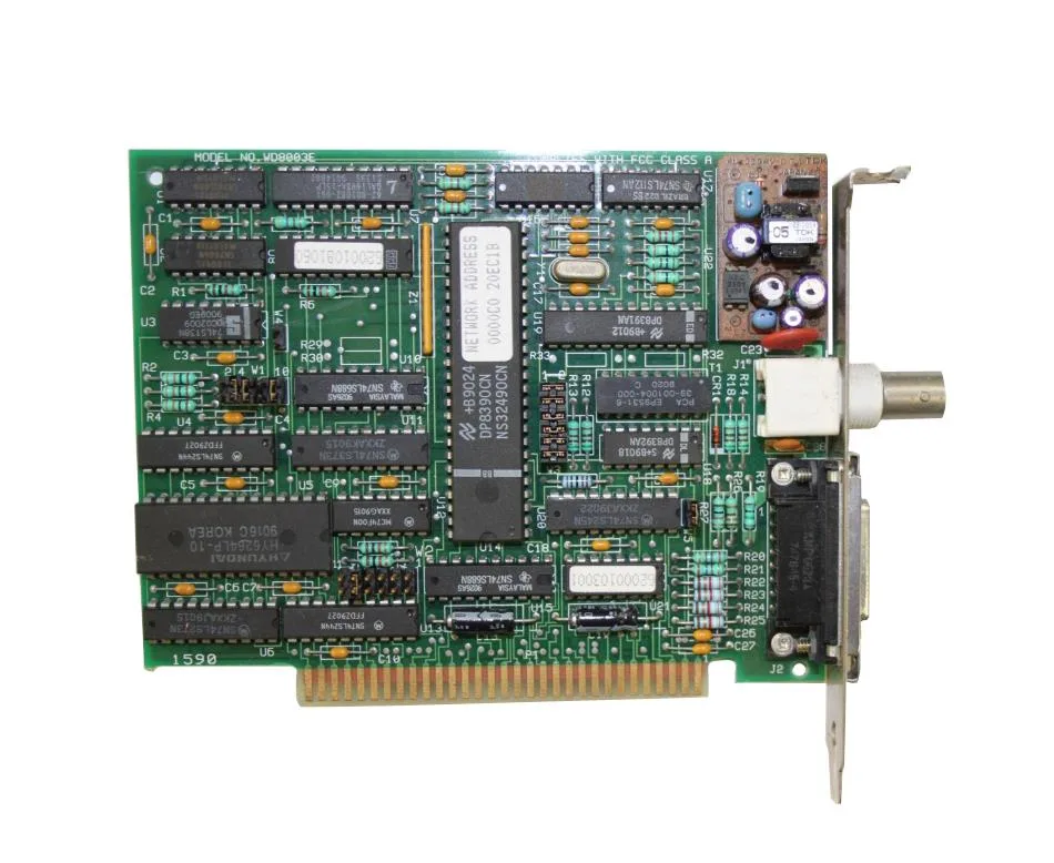 Western WD8003E Western Digital WD8003E 8-Bit ISA Ethernet COAX AUI Network Card