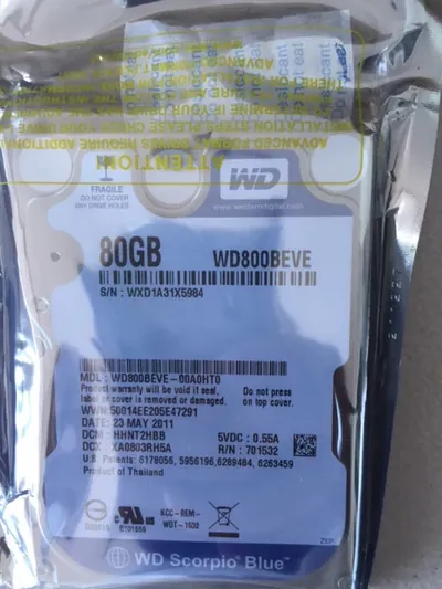 WD800BVES - Western Digital Scorpio Blue 80GB 5400RPM SATA 1.5Gb/s 8MB Cache 2.5-inch Hard Drive