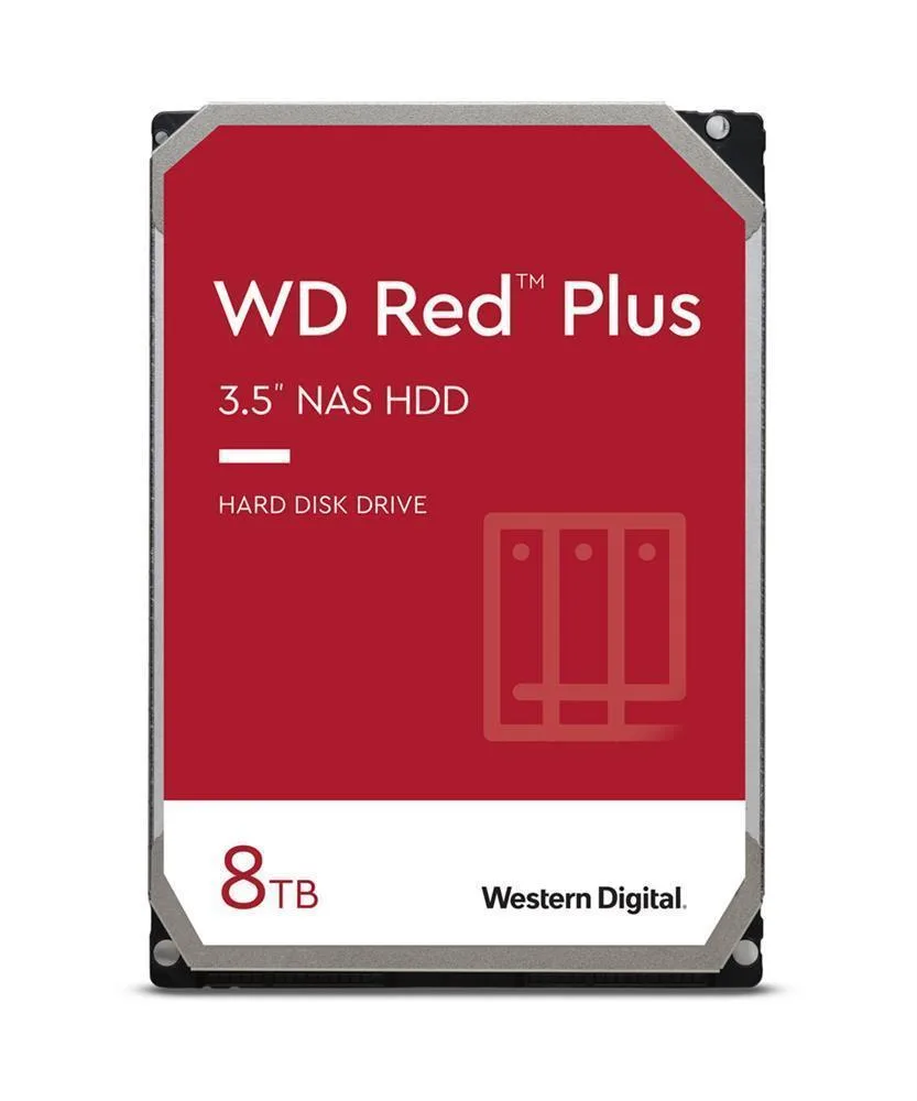 WD80EFBX - Western Digital Red Plus 8TB 7200RPM SATA 6Gb/s 256MB Cache 3.5-inch Hard Drive
