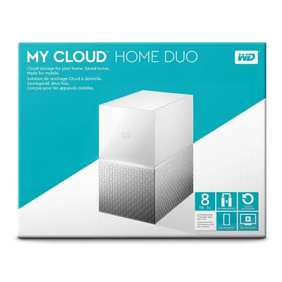 WDBMUT0080JWT-NESN - Western Digital My Cloud Home 8TB Dual Drive Personal Cloud Storage