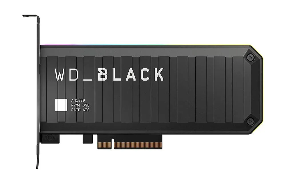 WDS200T1X0L - Western Digital Black AN1500 2TB PCI Express 3.0 x8 NVMe M.2 Add-in-Card Solid State Drive