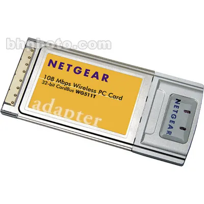 WG511TFS - Netgear WG511T 108 Mbps Wireless PC Card IEEE 802.11b/g 2.4 GHz CardBus