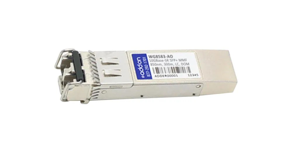 WG8583AO - Addonics 10Gbps 10GBase-SR Multi-mode Fibre 300m 850nm LC Connector SFP+ Transceiver Module