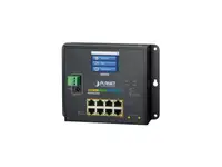 WGS-5225-8P2SV - Planet 8 x Ports 10/100/1000T PoE + 2 x Ports 100/1000X SFP Wall-Mount Managed Network Switch with LCD Touch Screen