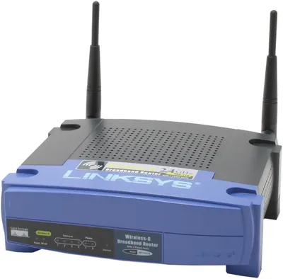 WRT54GP2-AT - Linksys Wireless-G WRT54GP2 Broadband Router with 2 Phone Ports 1 x 10/100Base-TX, 3 x 10/100Base-TX, 2 x Phone IEEE 802.11b/g Wireless Broadband Router