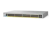 WS-C2960L-48PQ-LL - Cisco Catalyst 2960-L Series PoE+ 48 x Ports 10/100/1000Base-T + 4 x Gigabit SFP Layer 4 Managed Rack-Mountable Gigabit Ethernet Network Switch