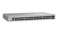 WS-C2960L-48TS-LL - Cisco Catalyst 2960-L Series 48 x Ports 10/100/1000Base-T + 4 x Gigabit SFP Layer 4 Managed Rack-Mountable Gigabit Ethernet Network Switch