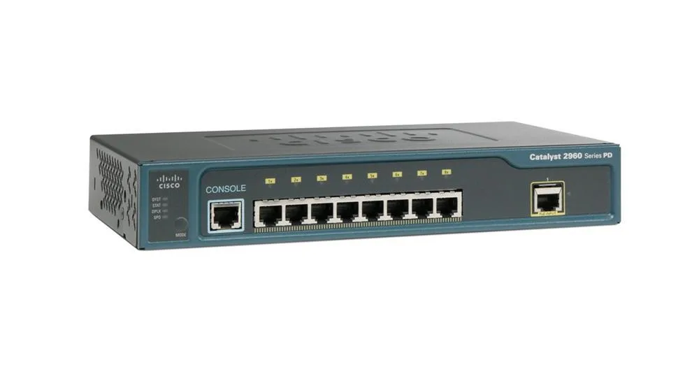 WS-C2960PD-8TT-L-M - Cisco Catalyst 2960 8-Ports 8 x 10/100Base-TX Layer 2 Managed Fast Ethernet Switch