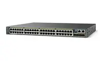 WS-C2960S-48LPS-L - Cisco Catalyst 2960-S PoE+ 48 x Ports 10/100/1000Base-T + 4 x SFP Layer 2 Managed Gigabit Ethernet Network Switch