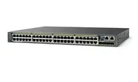 WS-C2960S-48TS-L - Cisco Catalyst 2960S-48TD-L 48-Port 48 x 10/100/1000 + 2 x 10 Gigabit SFP+ PoE Layer 2 Managed 1U Rack-mountable Stackable Gigabit Ethernet Network Switch