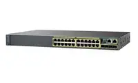 WS-C2960X-24TS-LL - Cisco Catalyst 2960-X Series 24 x Ports 10/100/1000Base-T + 2 x Gigabit SFP Layer 2 Managed 1U Rack-Mountable Gigabit Ethernet Network Switch