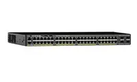 WS-C2960X-48TS-LL - Cisco Catalyst 2960-X 48 x Ports 10/100/1000Base-T + 4 x Gigabit SFP Layer 2 Managed Rack-mountable 1U Gigabit Ethernet Network Switch