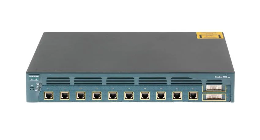 WS-C3550-12T - Cisco 12-Port 10 GBIC-based Ports + 2 x 10/100/1000 Ports Layer 2 Managed Gigabit Ethernet Network Switch