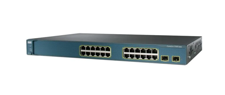 WS-C3560V224TSE-RF - Cisco Catalyst 3560V2 24 x Ports 10/100Base-TX + 2 x SFP Layer 3 Managed Fast Ethernet Network Switch