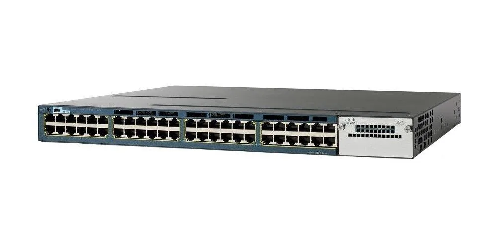 WS-C3560X-48P-S-RF - Cisco Catalyst 3560 PoE RJ-45 48 x Ports 10/100/1000Base-T + 2 x SFP Slots Layer 3 Managed Gigabit Ethernet Switch