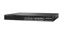 WS-C3650-24PD-S - Cisco Catalyst PoE 3650 24 x Ports 10/100/1000Base-T + 4 x SFP Layer 3 Managed Stackable 1U Rack-Mountable Gigabit Ethernet Network Switch