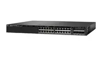 WS-C3650-24PS-E - Cisco Catalyst PoE 3650 24 x Ports 10/100/1000Base-T + 4 x SFP Layer 3 Managed Stackable 1U Rack-Mountable Gigabit Ethernet Network Switch