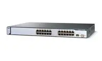 WS-C3750-24TS-E - Cisco Catalyst 3750 24-Ports 10/100BaseFX + 2 x SFP Layer 2 Managed Fast Ethernet Neywork Switch