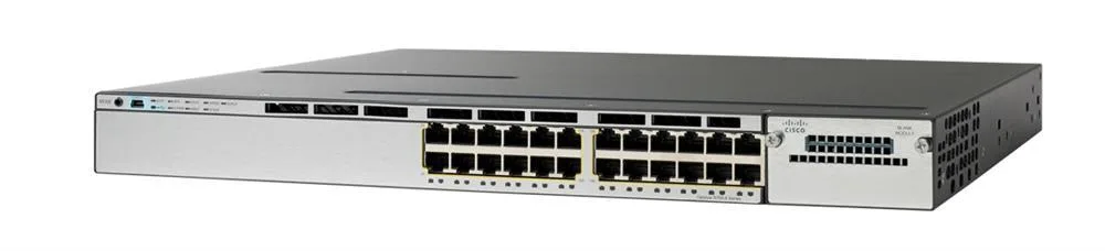 WS-C3750X-24P-S-RF - Cisco Catalyst 3750X PoE+ 24 x Ports 10/100/1000Base-T Layer 3 Managed Gigabit Ethernet Network Switch