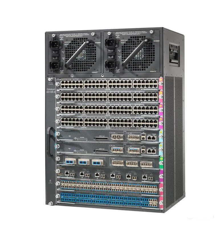 Cisco Catalyst WS-C4510RE-S6-96V+ Network Switch Chassis