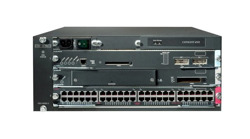WS-C6503-E-WLSM - Cisco Catalyst Network Switch Chassis
