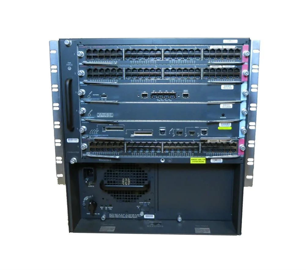 WS-C6506-DDO - Cisco Catalyst 6506 6-Slot 256 GBps 12U Rack-Mountable Network Sitch Chassis