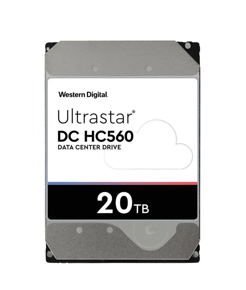 WUH722020ALE6L1 - Western Digital Ultrastar DC HC560 20TB 7200RPM SATA 6Gb/s SED 512MB Cache 512e 3.5-inch Hard Drive