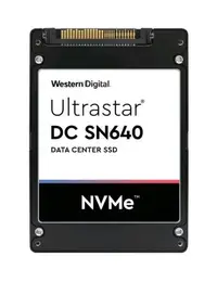 WUS4BB038D7P3E3 - Western Digital Ultrastar DC SN640 3.84TB Triple-Level Cell PCI Express 3.1 x4 NVMe ISE U.2 2.5-inch Solid State Drive