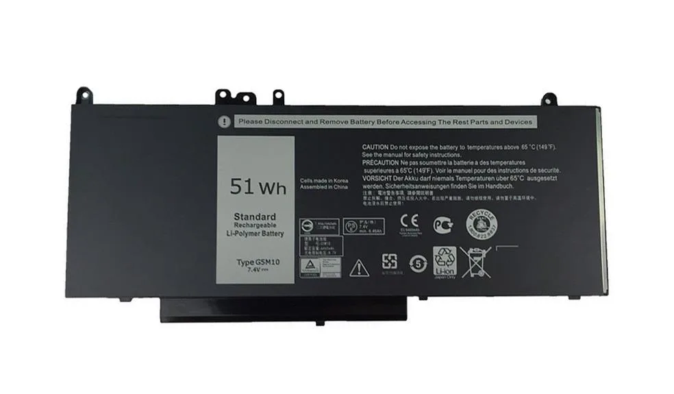 WYJC2 - Dell 4-Cell 51 WHr Battery 6880 Latitude E5450 E5550