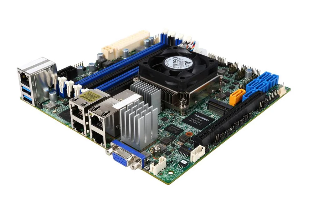 X10SDV-TLN4F-O - Supermicro Intel Xeon D-1540/ DDR4/ SATA3/USB3.0/ 4GbE/ Mini-ITX Motherboard / CPU Combo