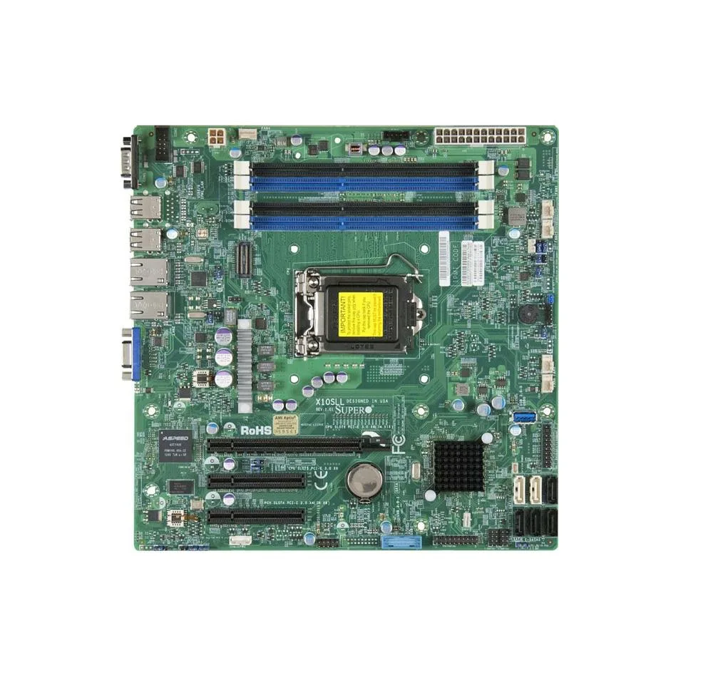 X10SLL-F-B - Supermicro LGA1150/ Intel C222 PCH/ DDR3/ SATA3/USB3.0/ V/2GbE/ MicroATX Server Motherboard