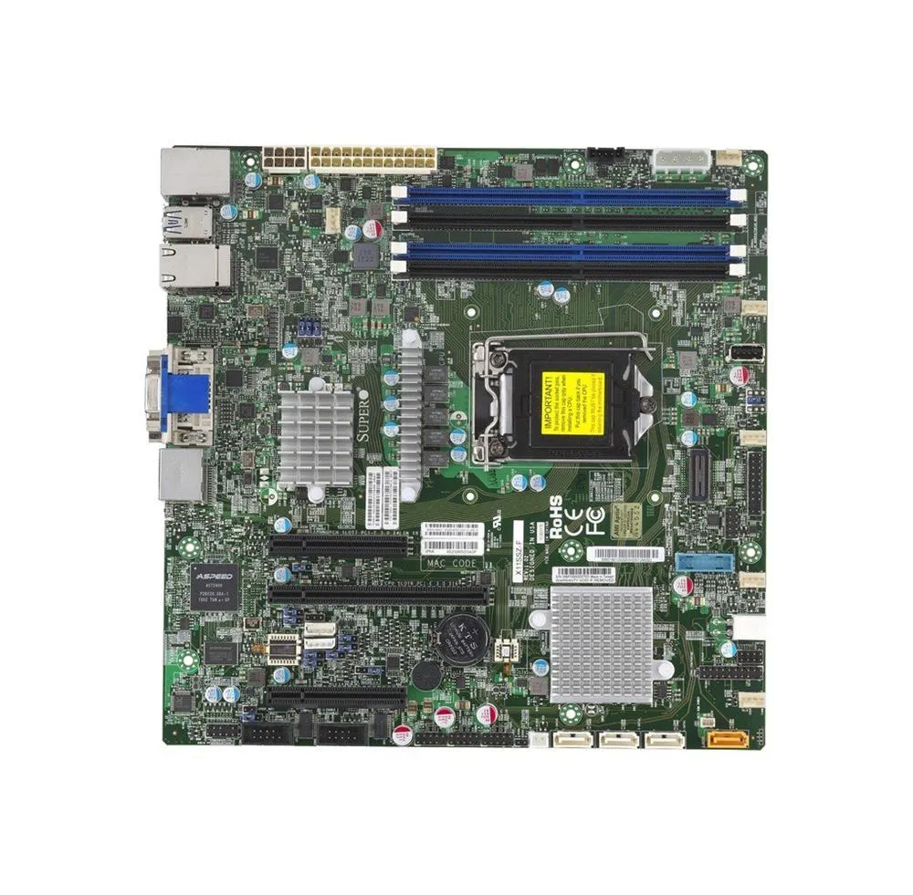 X11SSZ-F-B - Supermicro LGA1151/ Intel C236/ DDR4/ SATA3/USB3.0/ A/V/2GbE/ MicroATX Motherboard