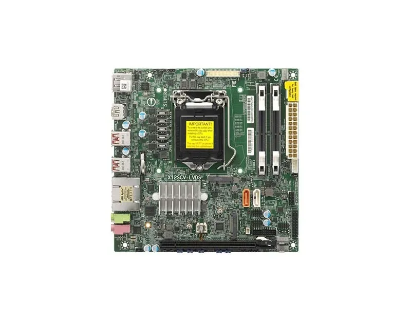 X12SCV-LVDS - Supermicro MiniITX Intel W480E/Xeon W-1200/Core i9/i7/i5/i3/Pentium/Celeron DDR4 LGA-1200 Motherboard