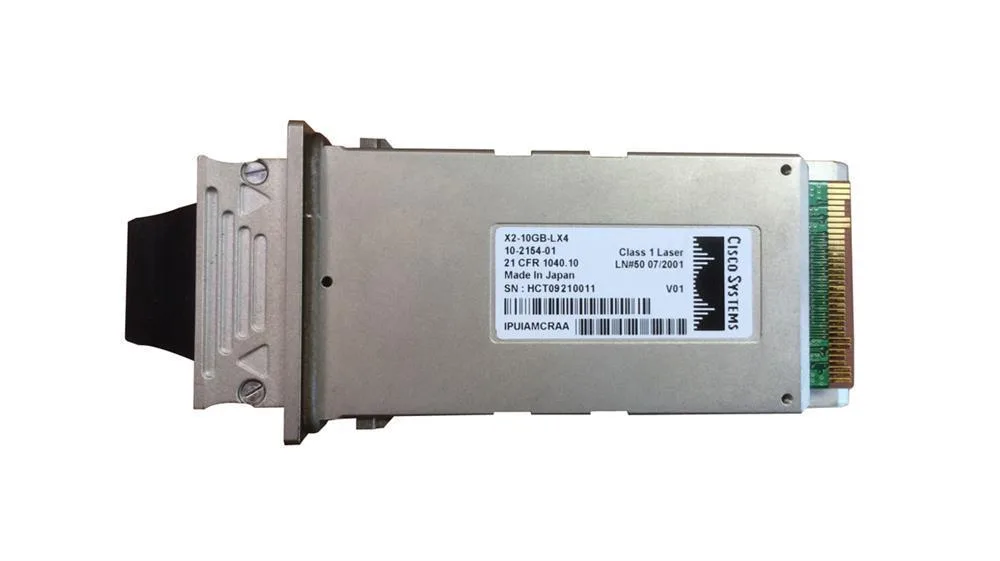 Cisco X2-10GB-LX4/NS 10Gbps 10GBase-LX4 Multi-Mode Fiber 300m 1310nm Duplex SC Connector X2 Transceiver Module