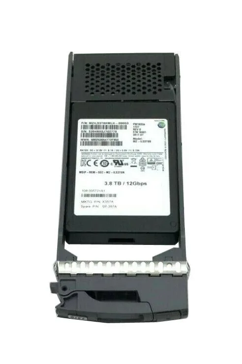 X357A - NetApp 3.8TB SAS 12Gb/s 2.5-inch Solid State Drive SSD for FAS224C Series Storage Systems