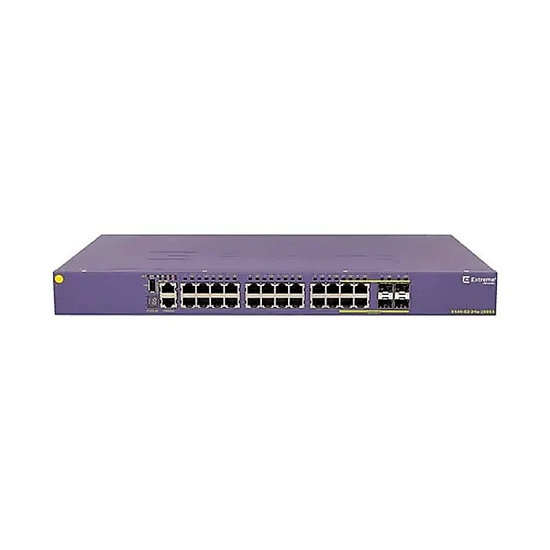 Extreme X440-24P Extreme Networks X440-24P Summit X440 Series 24 x Ports PoE+ RJ-45 + 4 x Combo SFP L3 Managed 1U Rack-mountable GE Network Switch