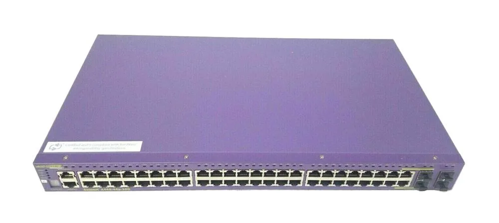 Extreme X440-48P-10G Extreme Networks X440-48P-10G Summit X440 Series 48x Ports PoE+ RJ 45 + 2x Combo SFP + 2x 20Gb SFP+ 1x Management Port L3 Managed 1U Rack mountable GE Network Switch