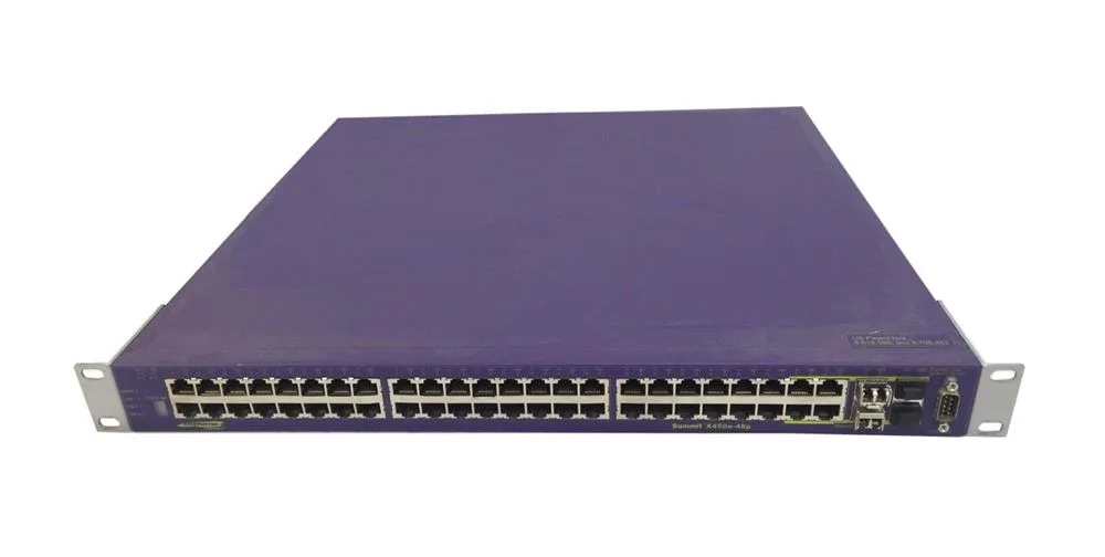 Extreme X450E-48P Extreme Networks X450E-48P X450E Series 48xRJ-45 PoE 10/100/1000Base-T + 4xShared SFP Ports Layer2 Mananged Gigabit Ethernet Network Switch