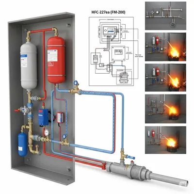 X5316A-Z - Sun FM-200 (HFC-227) Fire Suppression Kit for Sun Modular Datacenter S20