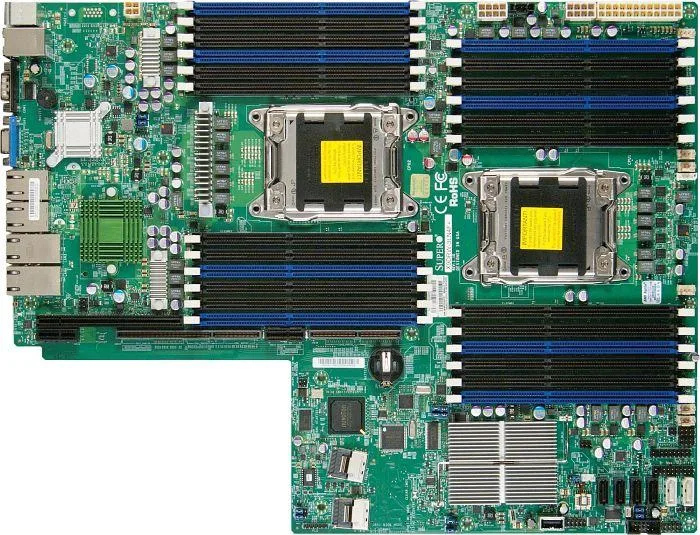 Supermicro X9DRW-3LN4F+-B Dual LGA2011/ Intel C606/ DDR3/ SATA3/ V/4GbE/ Proprietary WIO Server Motherboard