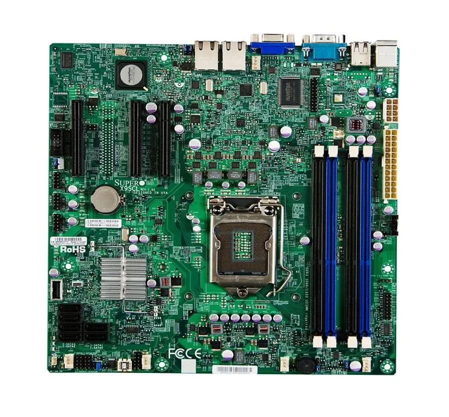 X9SCL-O - Supermicro LGA1155/ Intel C202 PCH/ DDR3/ V/2GbE/ MATX Server Motherboard