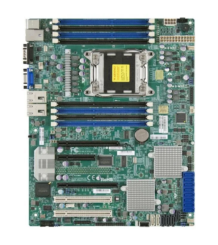X9SRH-7TF-B - Supermicro LGA2011/ Intel C602J/ DDR3/ SATA3/SAS2/ V/2GbE/ ATX Server Motherboard