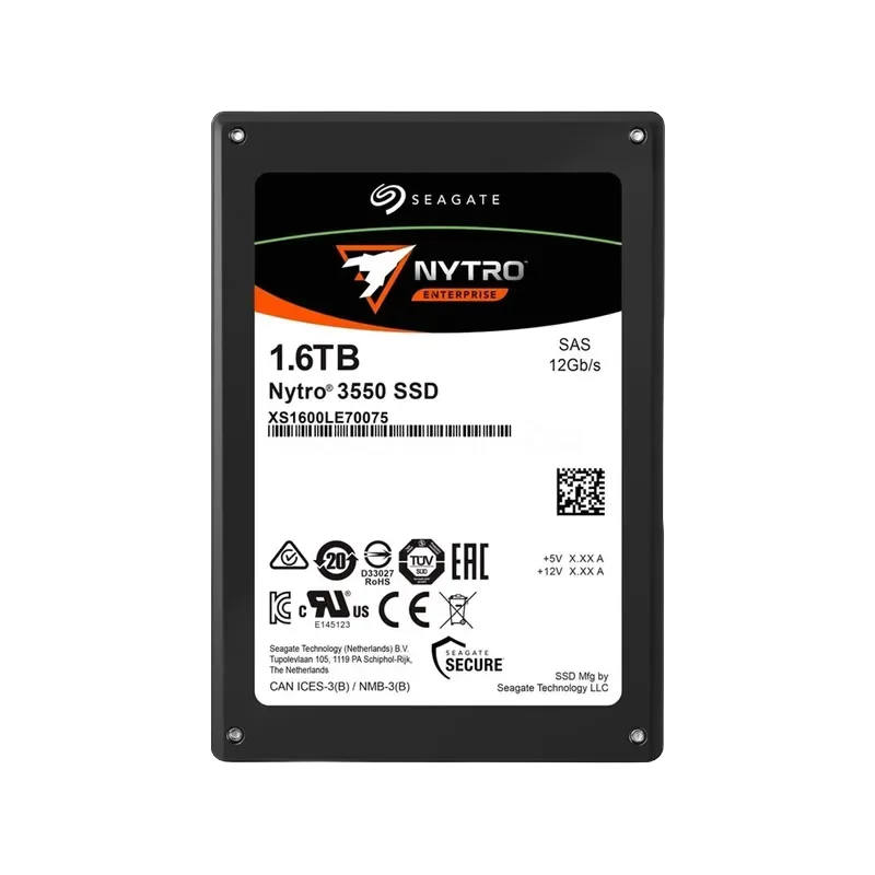 Seagate XS1600LE70075 Seagate Nytro 3350 1.6TB enterprise SAS SSD with dual-port 12Gb/s for mixed workloads