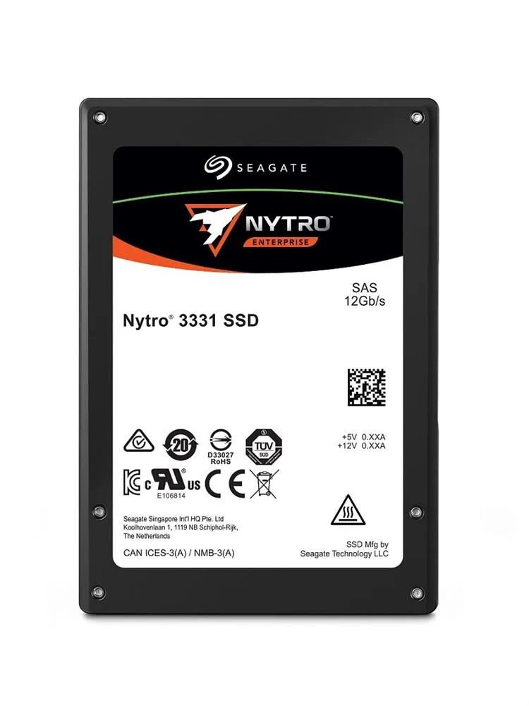XS3840SE70024 - Seagate Nytro 3331 3.84TB 3D eTLC SAS 12Gb/s 2.5-inch (FIPS 140-2) Scaled Endurance Solid State Drive