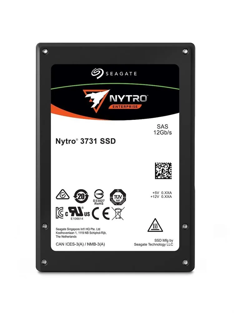 XS400ME70014 - Seagate Nytro 3731 400GB 3D eTLC SAS 12Gb/s 2.5-inch (SED) Write Intensive Solid State Drive