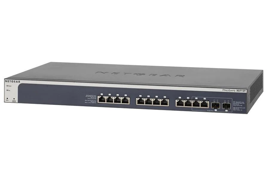 XS712T-100AJS - Netgear ProSafe XS712T 12-Port Ethernet Switch