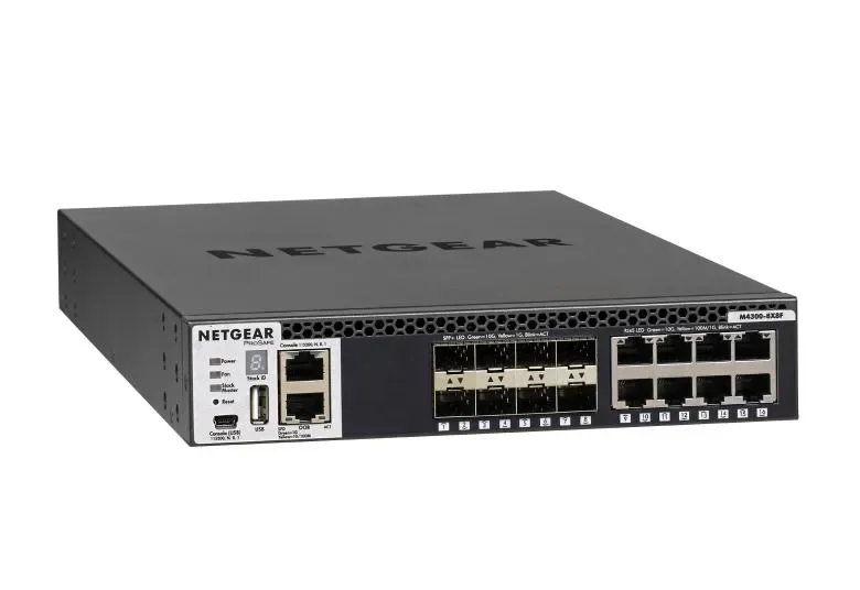 XSM4316S-100AJS - Netgear ProSafe M4300-8X8F 8-Port Layer 3 Switch