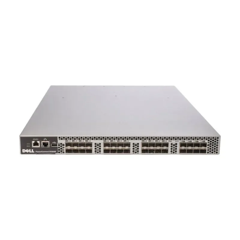 Dell YD2HC Dell 0YD2HC / YD2HC PowerConnect B-8000e 32 x Ports + 24 x Active SFP+ Ports Layer 2 1U Rack-mountable Fiber Channel Ethernet Network Switch