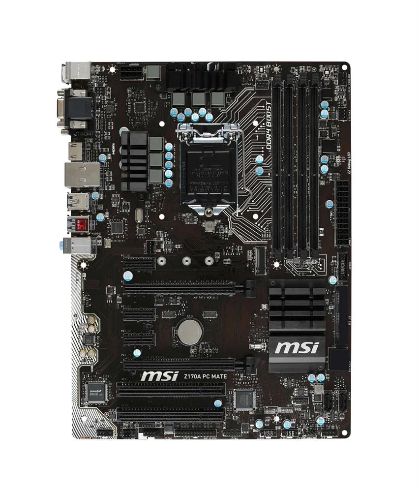 Z170APCMATE - MSI Z170A PC Mate Socket LGA1151 ATX System Board (Motherboard)