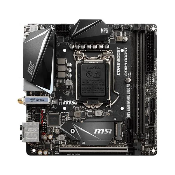 Z390IEDGEAC - MSI MPG Z390I GAMING EDGE AC Desktop Motherboard Intel Z390 Chipset Socket H4 LGA-1151